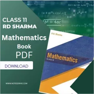 Mathematics for Class 11 by R D Sharma (Old Edition)